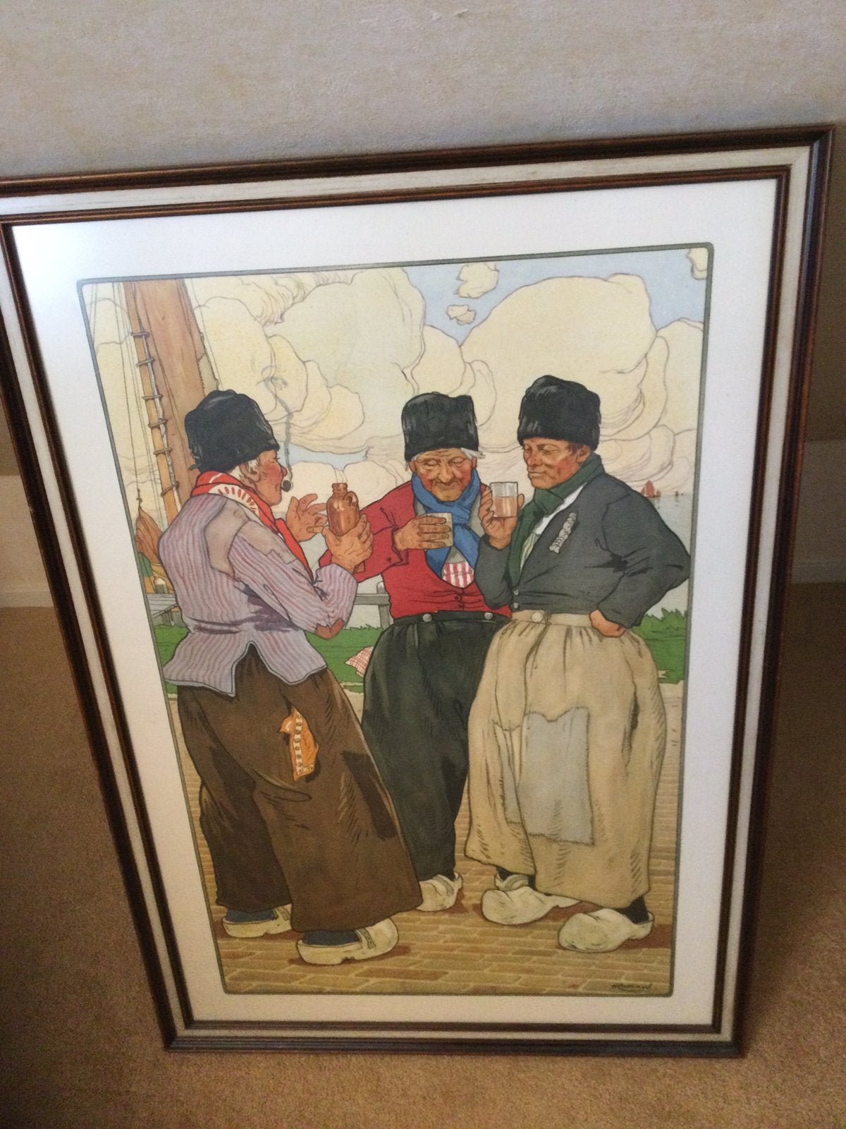 Reproductie Cassiers Volendam, Ophalen of Verzenden, Overige stijlen, Portret of Personen