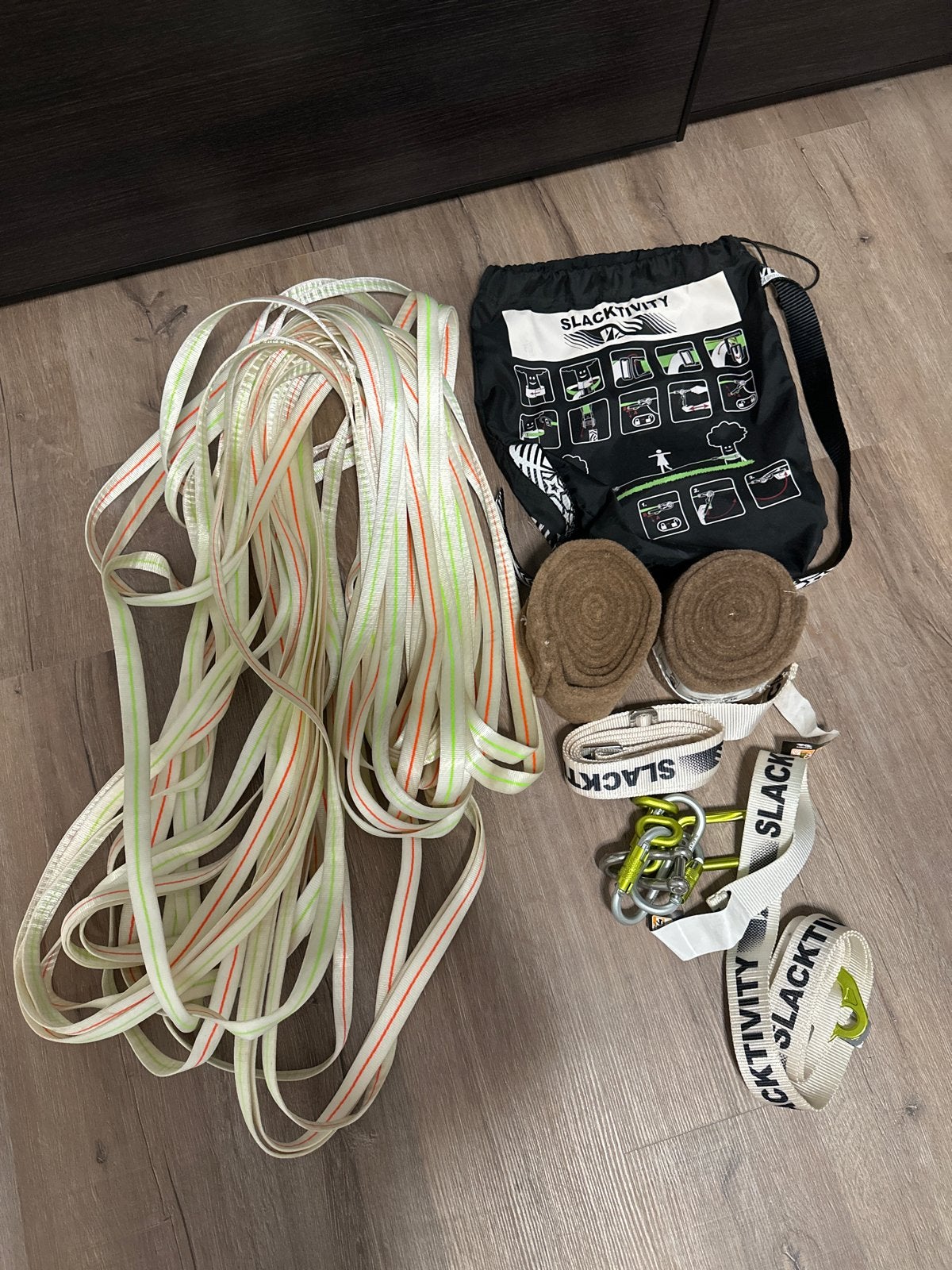 Slacktivity Slackline 50 meter set, Ophalen, Gebruikt