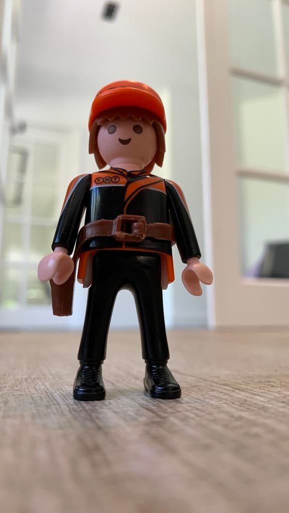 Playmobil TNT postbezorger poppetje., Ophalen of Verzenden, Gebruikt