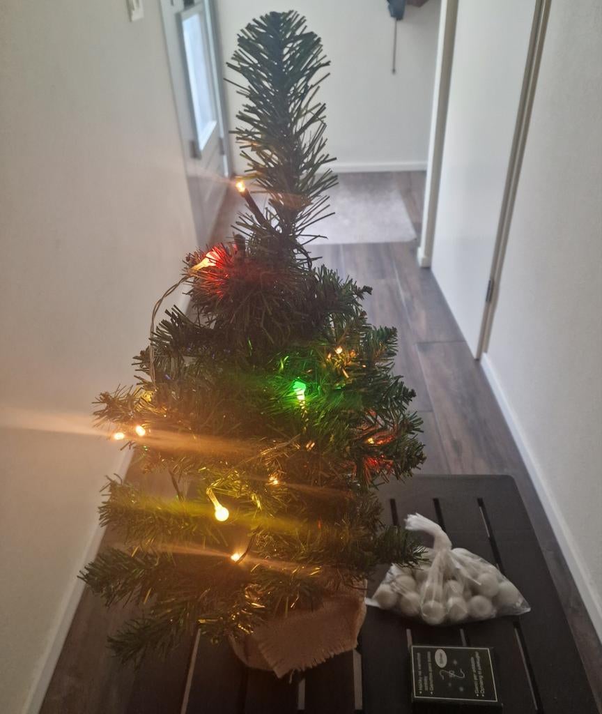 Doos met kerst spullen, Ophalen