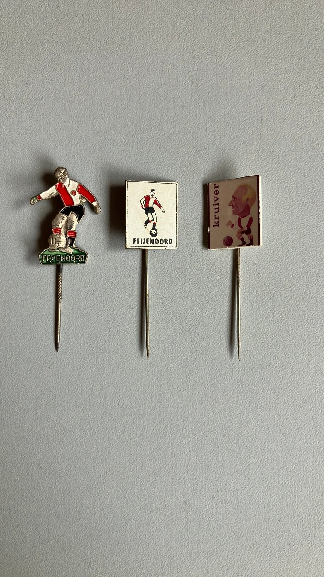 Oude Feyenoord speldjes, Verzamelen, Speldjes, Pins en Buttons, Ophalen of Verzenden, Gebruikt, Sport, Speldje of Pin