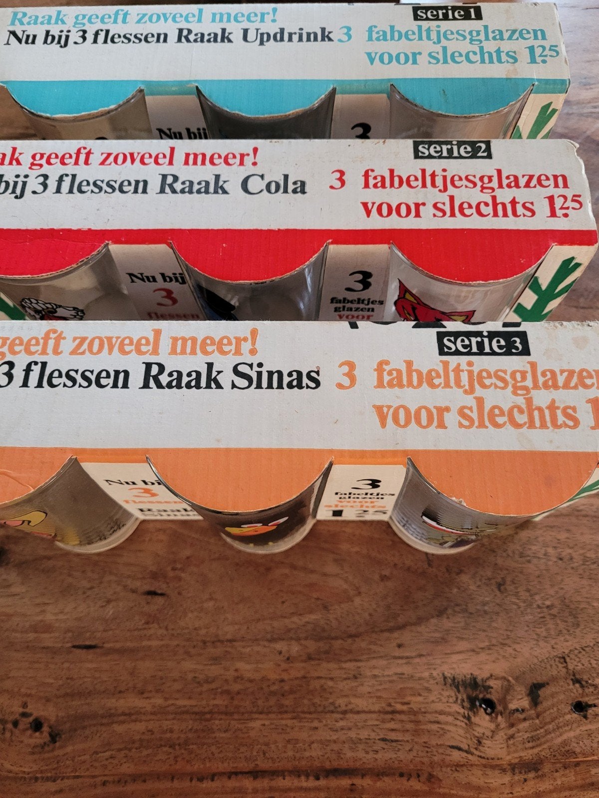 vintag serie glazen  meneer de Uil., Ophalen