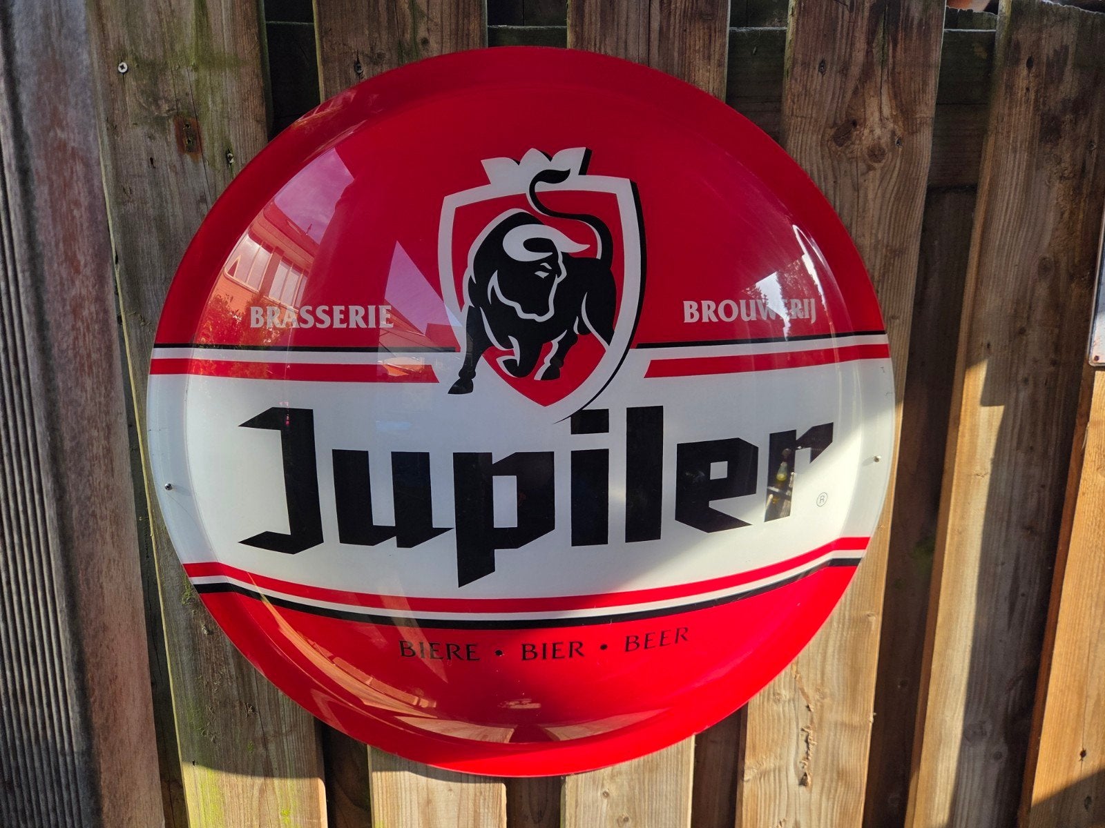 Voor de liefhebber kap licht bak jupiler. Doorsnede 67 cm., Verzamelen, Biermerken, Ophalen of Verzenden, Overige typen, Jupiler