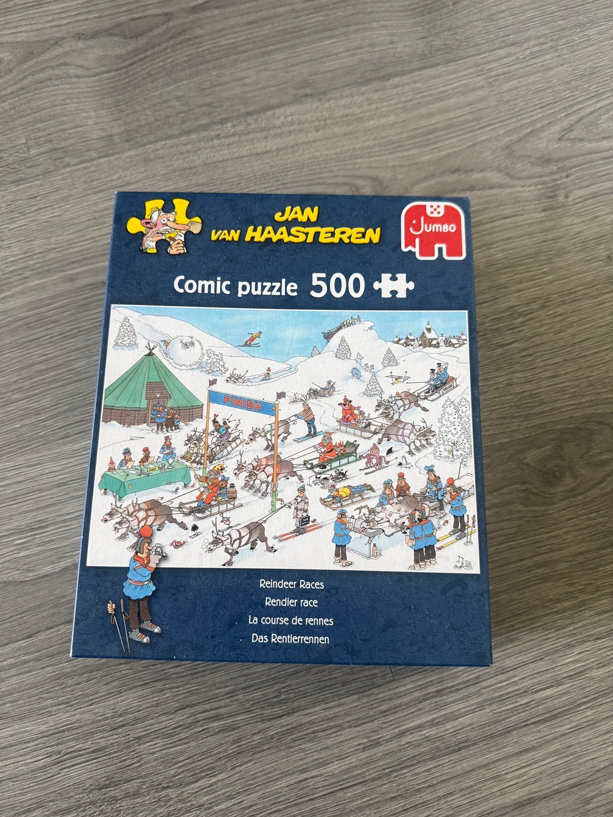 Jan van Haasteren - 500 stukjes - Reindeer Races, Hobby en Vrije tijd, Ophalen, 500 t/m 1500 stukjes, Zo goed als nieuw