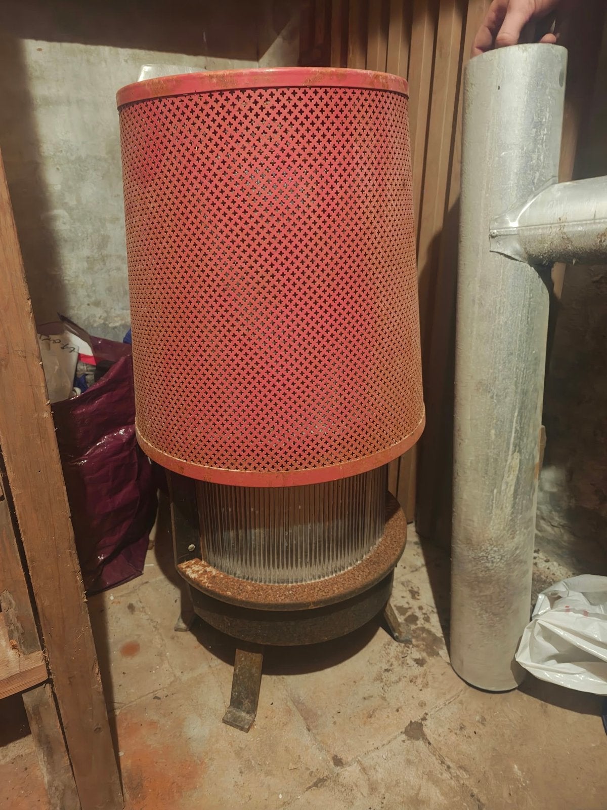 Vintage Gaskachel Jaren '60/'70, Ophalen, Gebruikt, Gas, Gaskachel