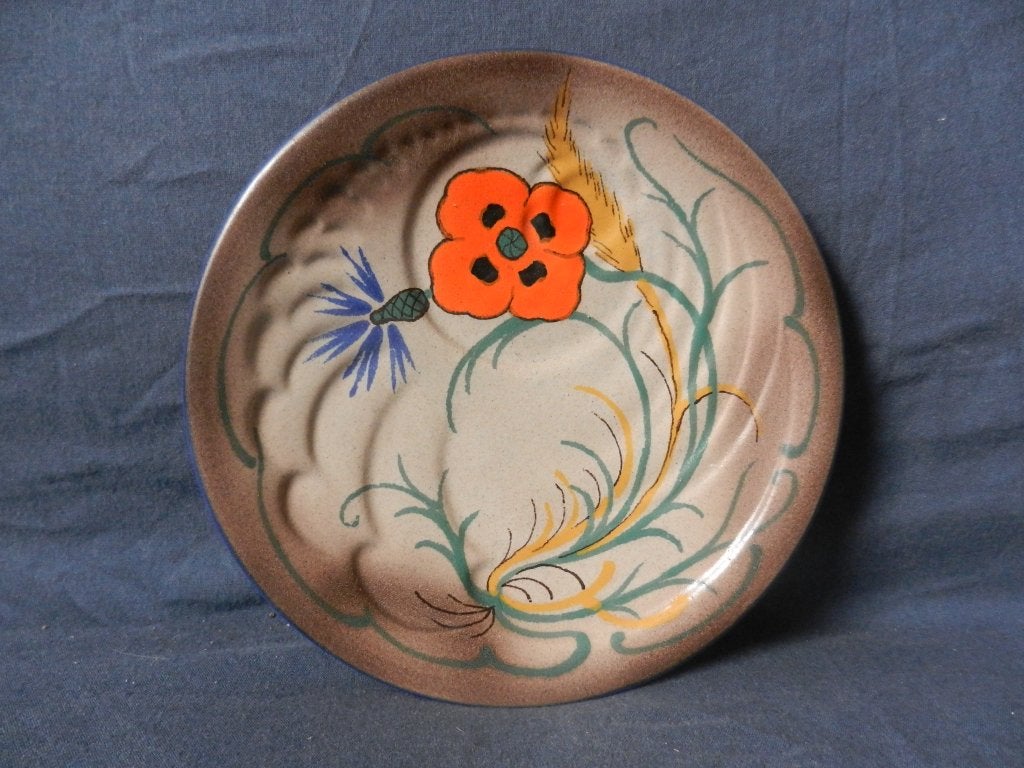 Leuk plateel schaaltje Zenith Gouda decor Cora d. 18 cm, Antiek en Kunst, Antiek | Keramiek en Aardewerk, Ophalen of Verzenden