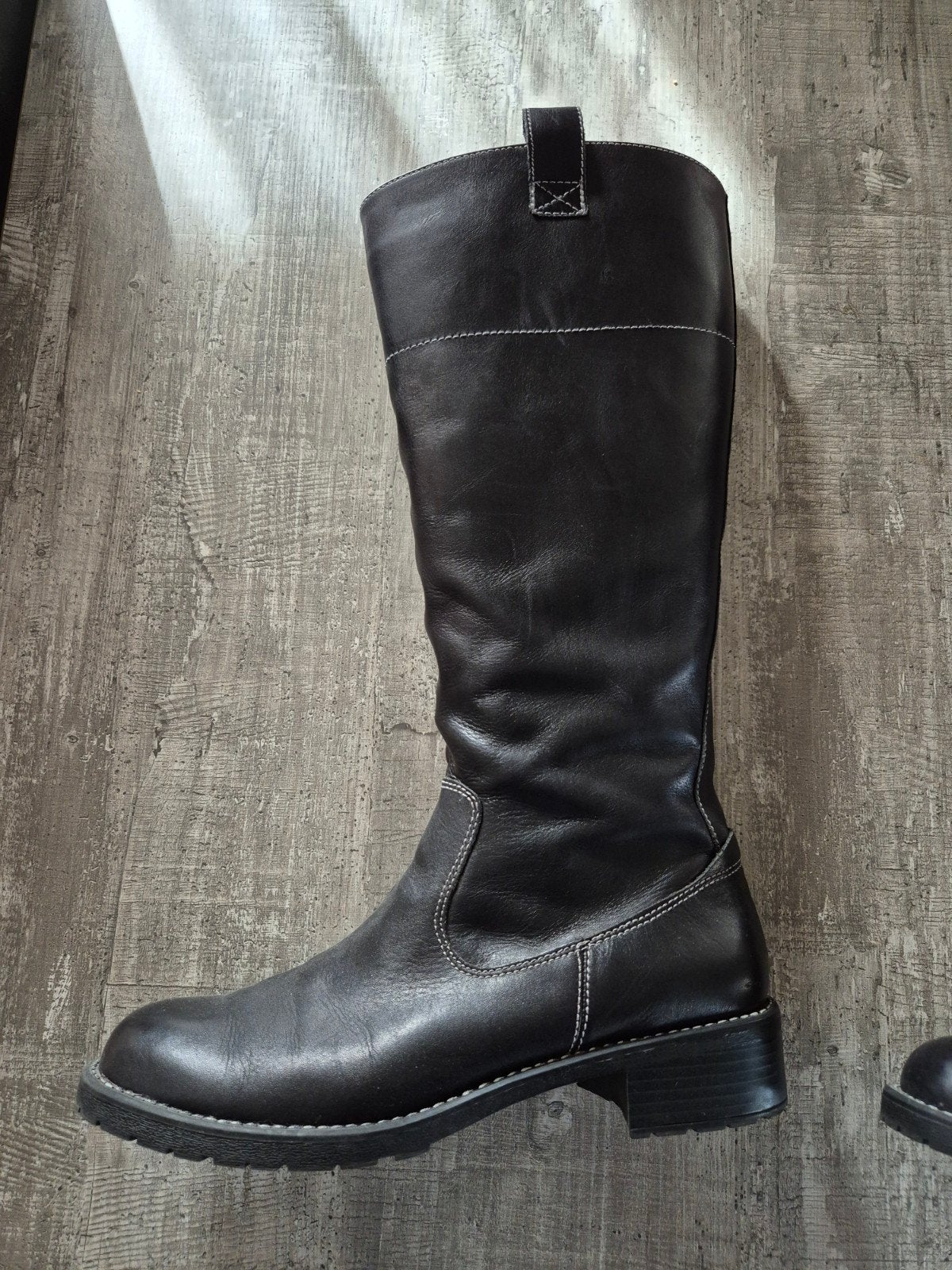 Novocento Italiaanse leren laarzen - Maat 42, Kleding | Dames, Hoge laarzen, Zwart, Ophalen of Verzenden, Novocento