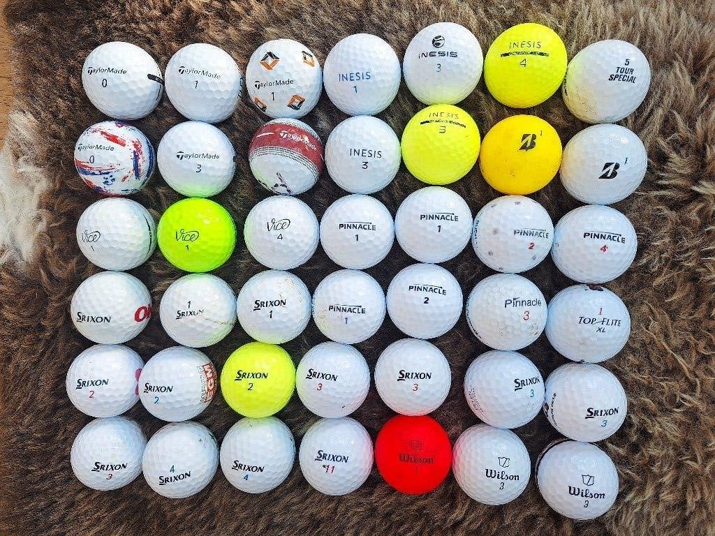 42x tweedehands merk golfballen, Sport en Fitness, Ophalen of Verzenden, Gebruikt, Bal(len), Overige merken