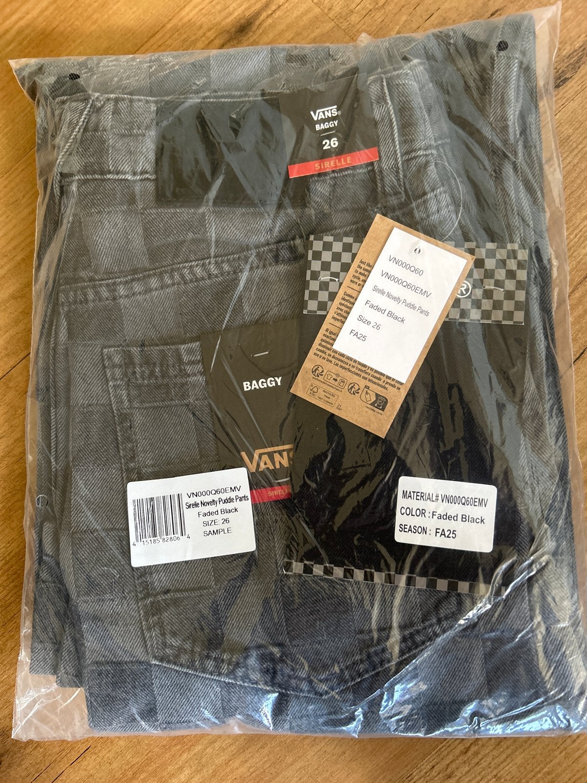 Vans Sirelle Novelty Puddle Pants - Faded Black, Zwart, Nieuw, Ophalen of Verzenden, Maat 34 (XS) of kleiner