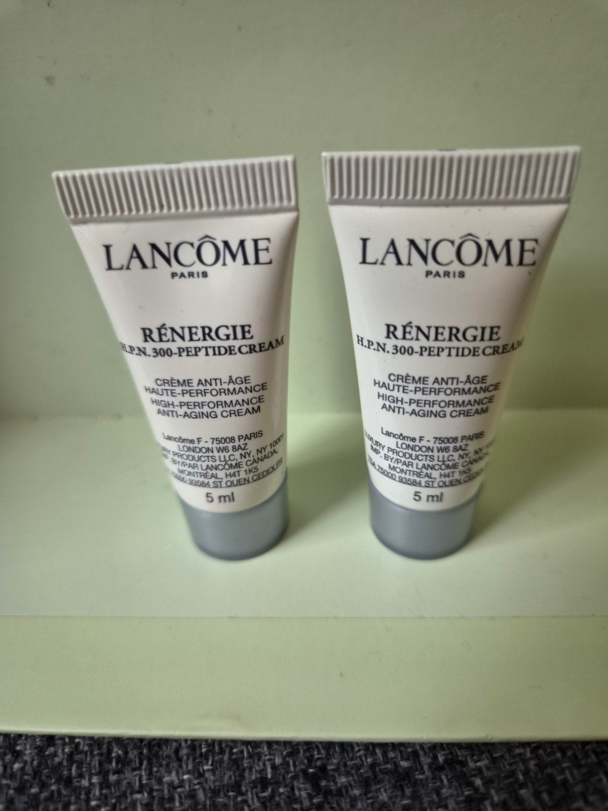 Lancome renergie h.p.n. 300 peptide creme 2x5ml, Ophalen of Verzenden, Nieuw, Gehele gezicht