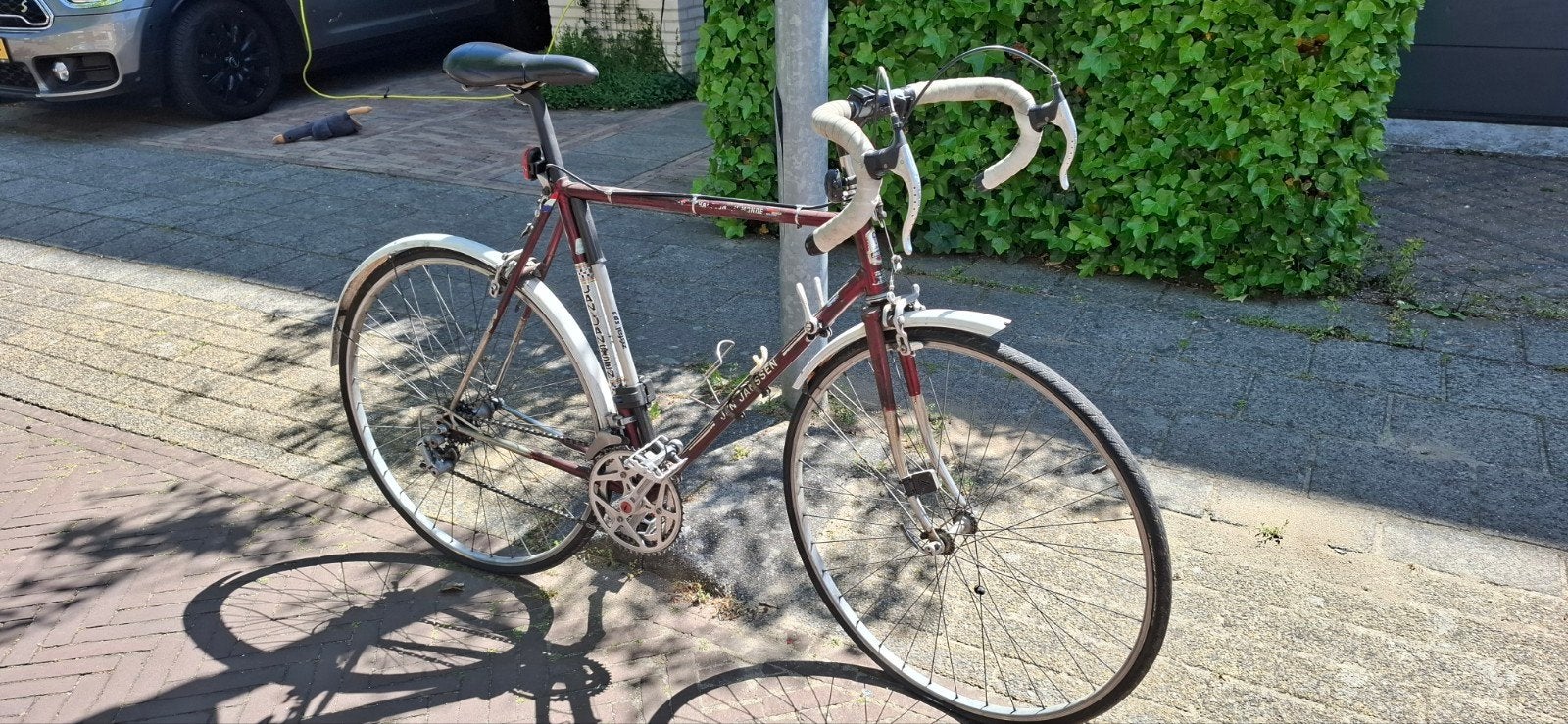 Vintage Jan Janssen racefiets - Champion du Monde, Gebruikt, 57 tot 61 cm, Ophalen, Overige merken