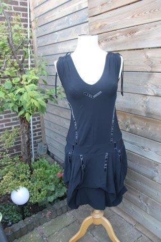 Ballonjurk zwart Cassiopee mt XS travelstof Vaste prijs OPR, Kleding | Dames, Zwart, Cassiopee, Ophalen of Verzenden, Zo goed als nieuw