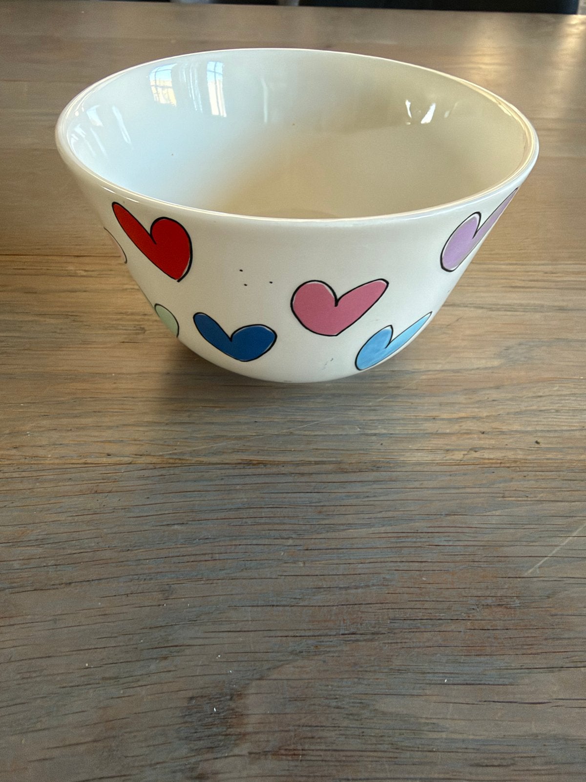 Blond Amsterdam Kom 'Made with Love' met hartjes, Ophalen, Gebruikt, Keramiek, Kom(men)