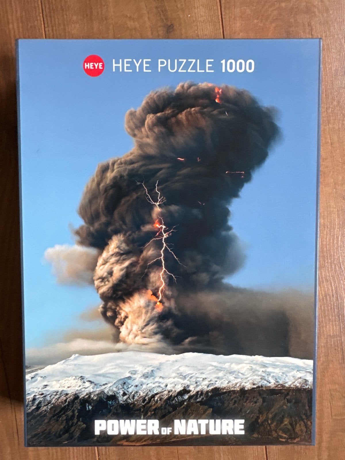 Heye Legpuzzel 1000 stukjes - Power of Nature Vulkaan, Ophalen of Verzenden, 500 t/m 1500 stukjes, Zo goed als nieuw, Legpuzzel