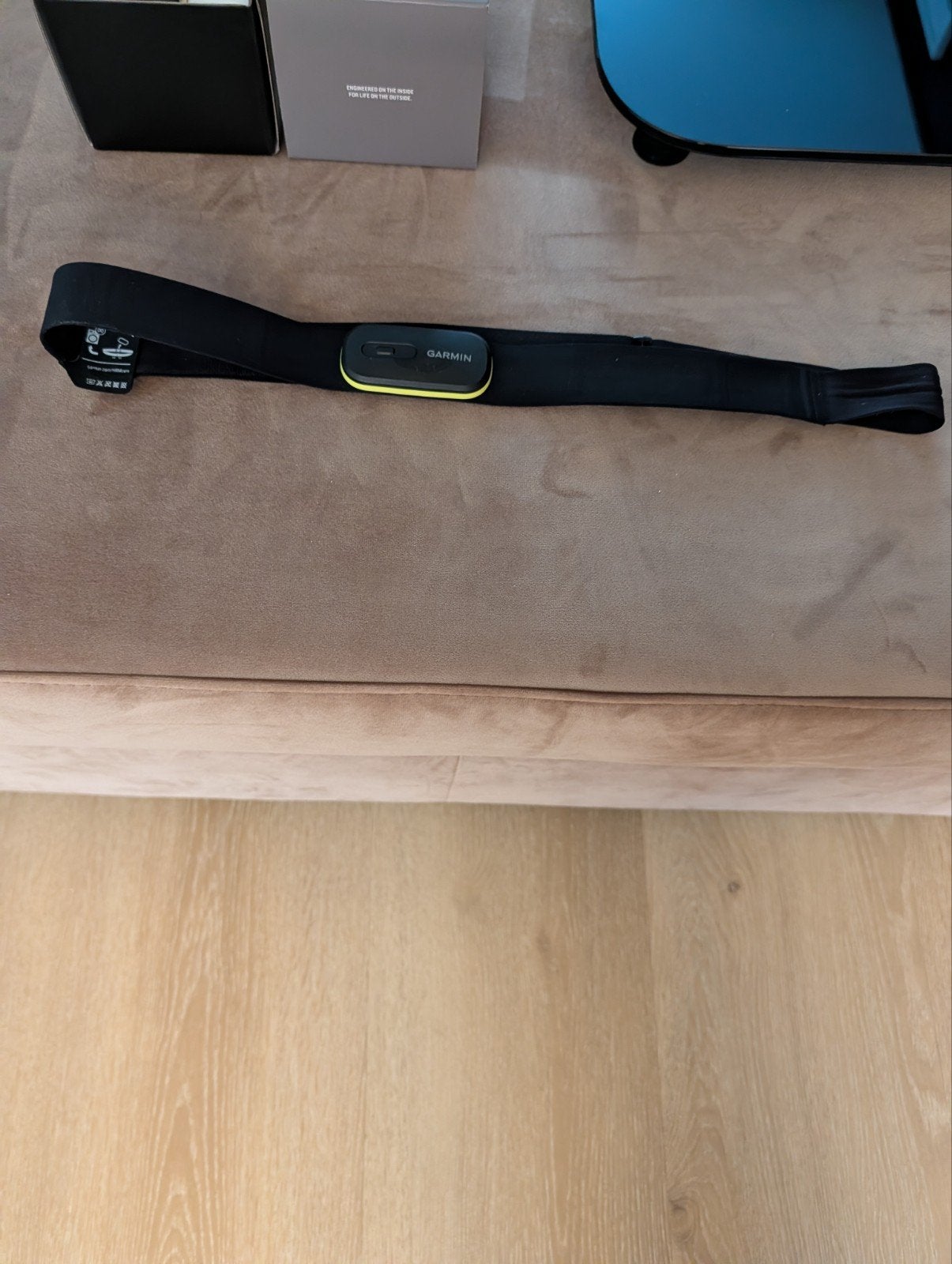 Garmin HRM600 Hartslagband M-XL met bon, Sport en Fitness, Hartslagmeters, Ophalen of Verzenden, Zo goed als nieuw, Garmin