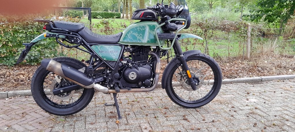 Royal Enfield Himalayan 410 bouwjaar 2022 Base - Groen, Motoren, ABS, Gebruikt, 410 cc, Particulier