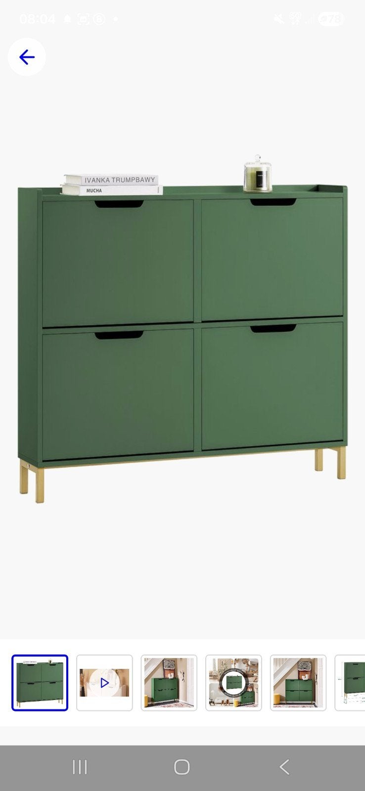 SoBuy schoenenkast Donker groen. Nieuw in doos!!, Ophalen, Nieuw