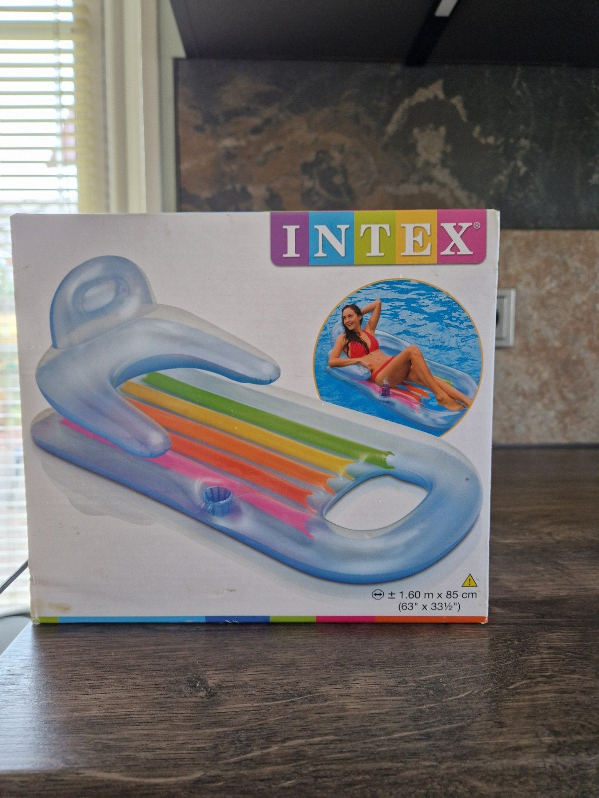 INTEX Opblaasbaar Zwembad Ligbed - 1.60m x 85cm, Ophalen, Nieuw