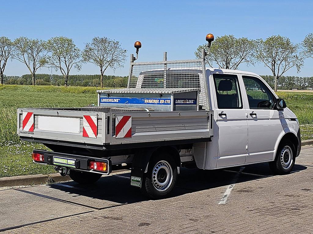 VOLKSWAGEN TRANSPORTER 2.0 TDI l2 dubbel cabine ac!, Auto's, Volkswagen, Gebruikt, Euro 6, Wit, Bedrijf