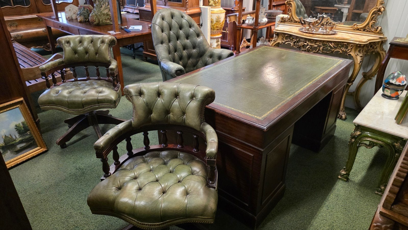 complete chesterfield kantoor inrichting, Ophalen