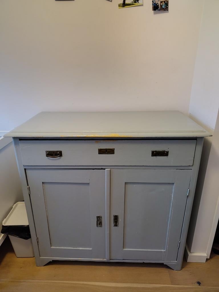 Stevige houten commode van Van Dijk & Ko, Ophalen, Gebruikt, 50 tot 70 cm, 100 cm of meer