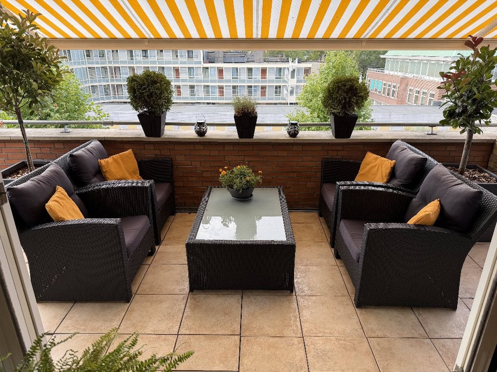 tuinmeubels, Tuin en Terras, Ophalen, 4 zitplaatsen, Kunststof, Gebruikt