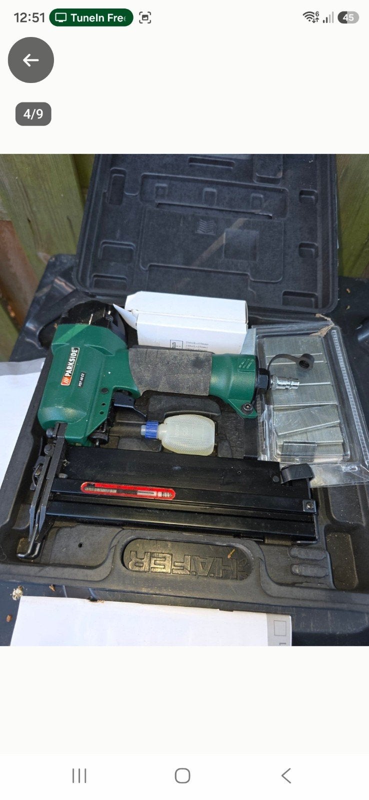 Parkside Pneumatische Niet- en Spijkerpistool compressor, Ophalen of Verzenden