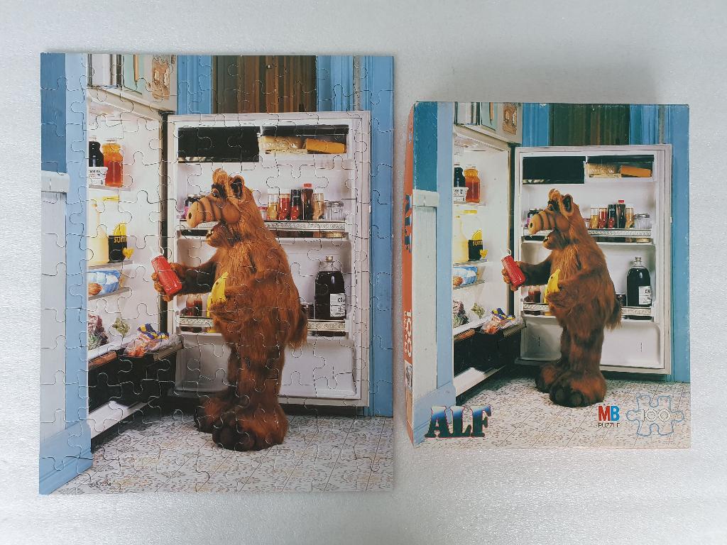 Puzzel Alf (MB, 1988), Ophalen of Verzenden, Meer dan 50 stukjes, Gebruikt
