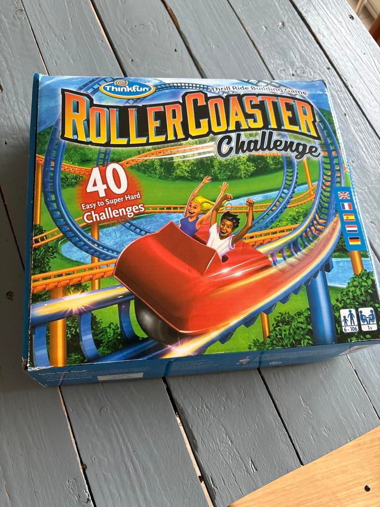 ThinkFun Roller Coaster Challenge - Logicaspel, Een of twee spelers, Ophalen of Verzenden, Gebruikt