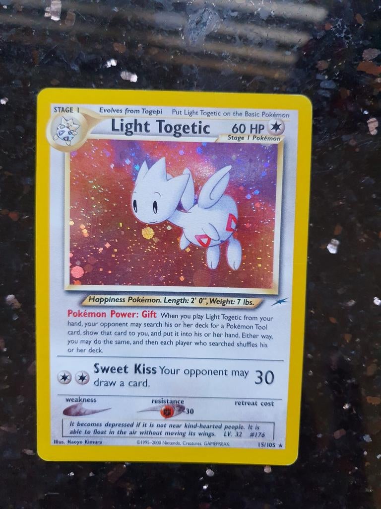 Light togetic 15/105 holo pokemon kaart, Ophalen of Verzenden