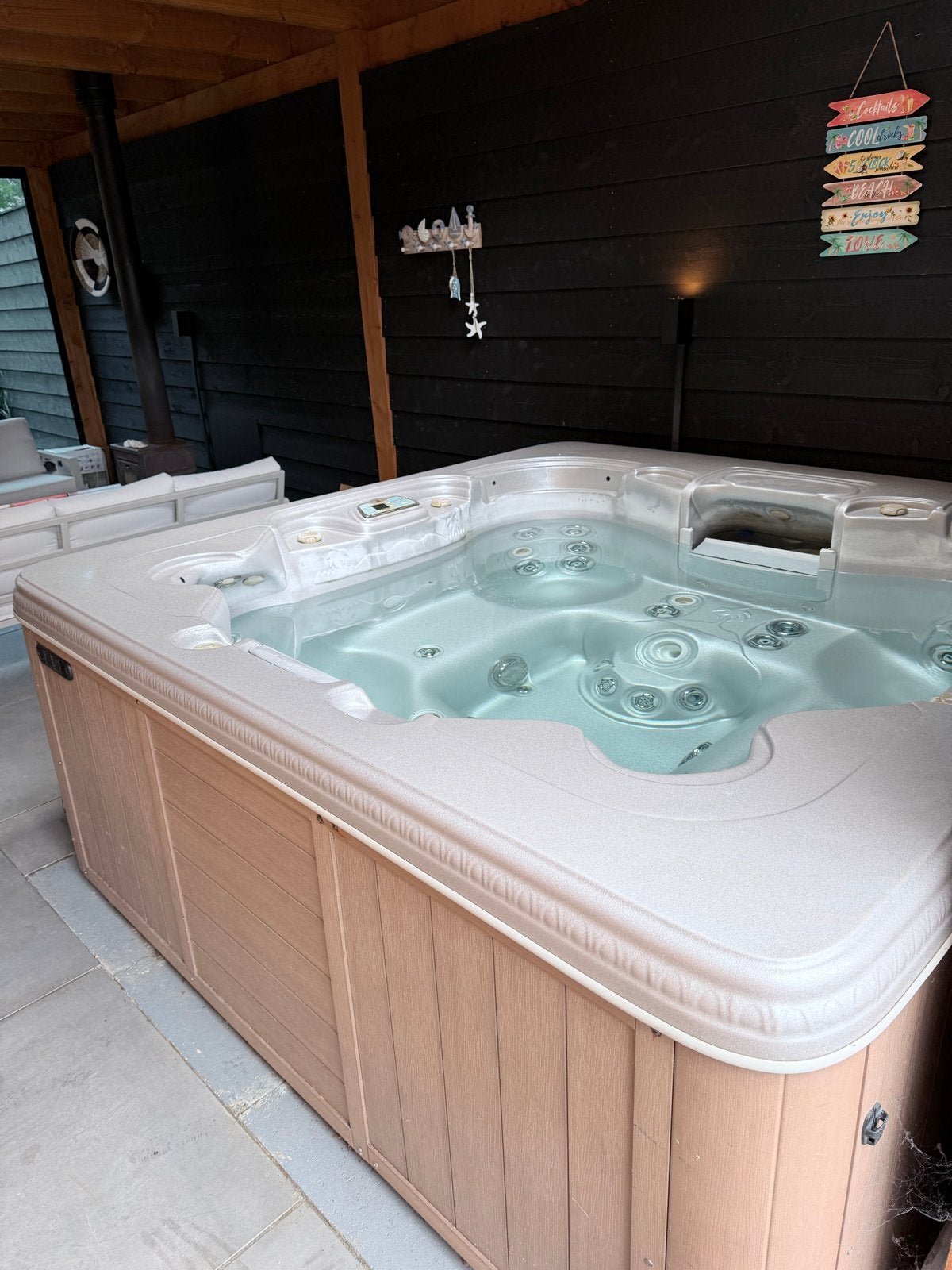 Ruime Spa / Jacuzzi (2010) - 2.30 x 2.30m - Ophalen, Ophalen, Gebruikt, Vast