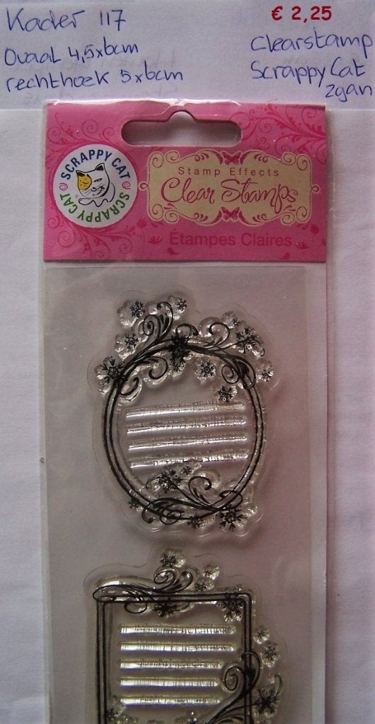 Kader 117 Clearstamp, Hobby en Vrije tijd, Stempelen, Ophalen of Verzenden, Zo goed als nieuw, Clearstamp