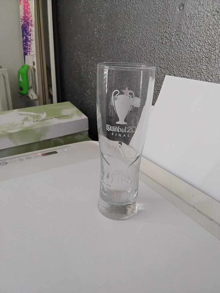 Heineken bier glas uefa finale istanbul 2020, Ophalen of Verzenden, Nieuw, Glas of Glazen, Heineken