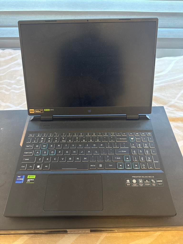 Predator Helios Neo 16 Gaming Laptop - NVIDIA RTX 4060, Gebruikt, Met videokaart, Qwerty, Ophalen of Verzenden