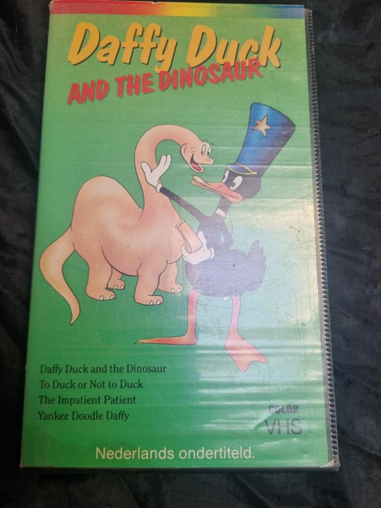 Daffy Duck and the Dinosaur VHS - Nederlands ondertiteld, Alle leeftijden, Ophalen of Verzenden, Gebruikt, Overige genres