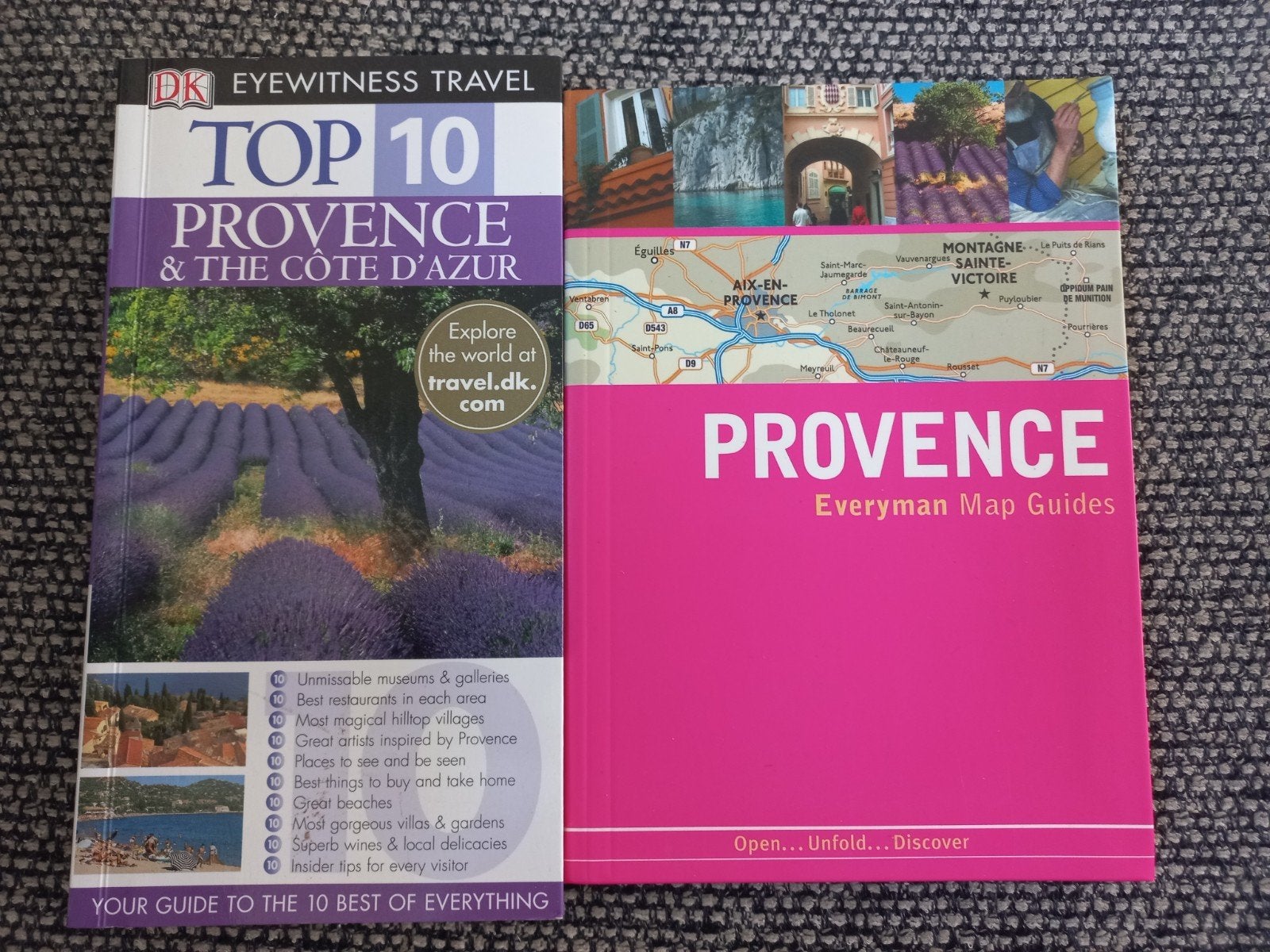 2 Reisgidsen Provence & Côte d'Azur (DK Eyewitness & Everyma, Overige merken, Europa, Ophalen of Verzenden, Zo goed als nieuw