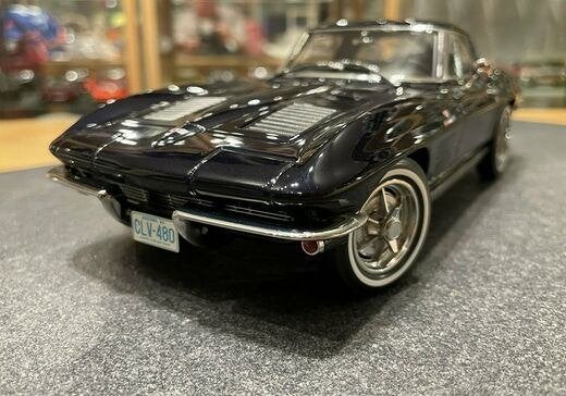 1/18 Corvette corvette C2 1963, Verzenden, Zo goed als nieuw, Auto, Norev