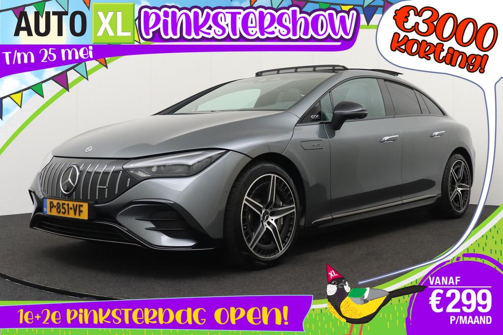 Mercedes-Benz EQE AMG 43 4MATIC 91kWh Pano-dak Hyper-Scherm, Auto's, Mercedes-Benz, Automaat, Gebruikt, 124 €/maand, Metallic lak