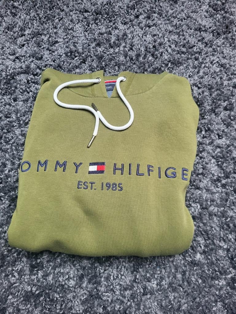 Tommy Hilfiger hoodie groen maat S - Goede staat, Kleding | Heren, Truien en Vesten, Tommy Hilfiger, Nieuw, Ophalen of Verzenden