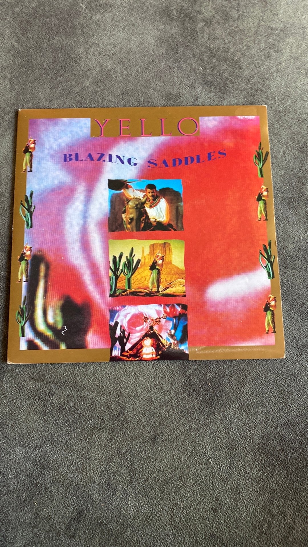 Vinyl single Yello - Blazing saddles, Cd's en Dvd's, Ophalen of Verzenden, Zo goed als nieuw, Pop