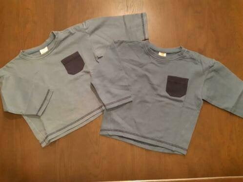 K63 2x blauwe dunne trui HEMA maat 86, Kinderen en Baby's, Babykleding | Maat 86, Ophalen of Verzenden, Zo goed als nieuw, Hema