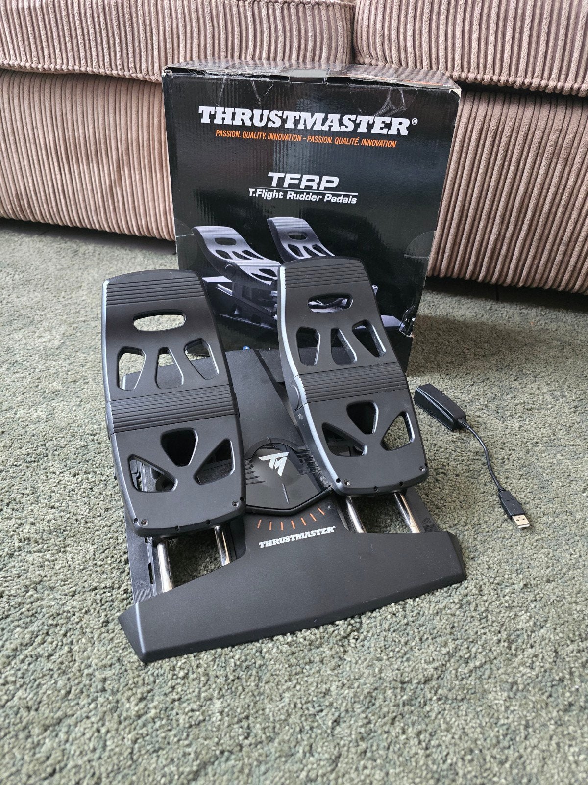 Thrustmaster TFRP T.Flight Rudder Pedals, Thrustmaster, Ophalen of Verzenden, Zo goed als nieuw, Overige typen