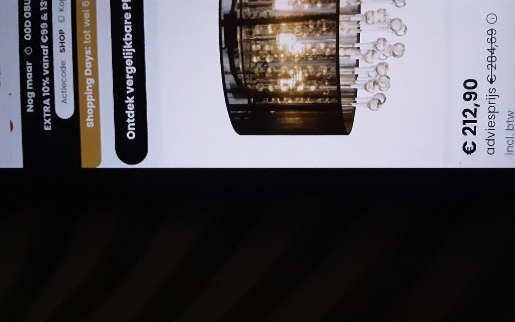 Kroon luchter lamp, Ophalen of Verzenden, Nieuw