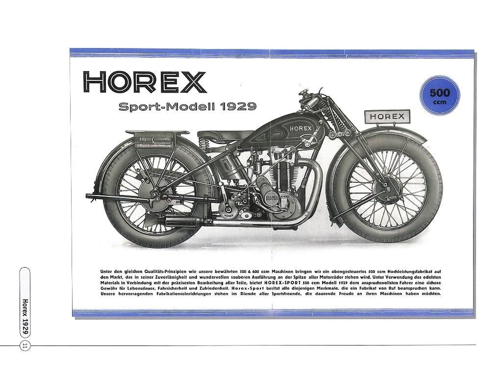 Horex Prospekte 1921-60, Verzenden, Nieuw, Johann Kleine Vennekate, Merk of Model