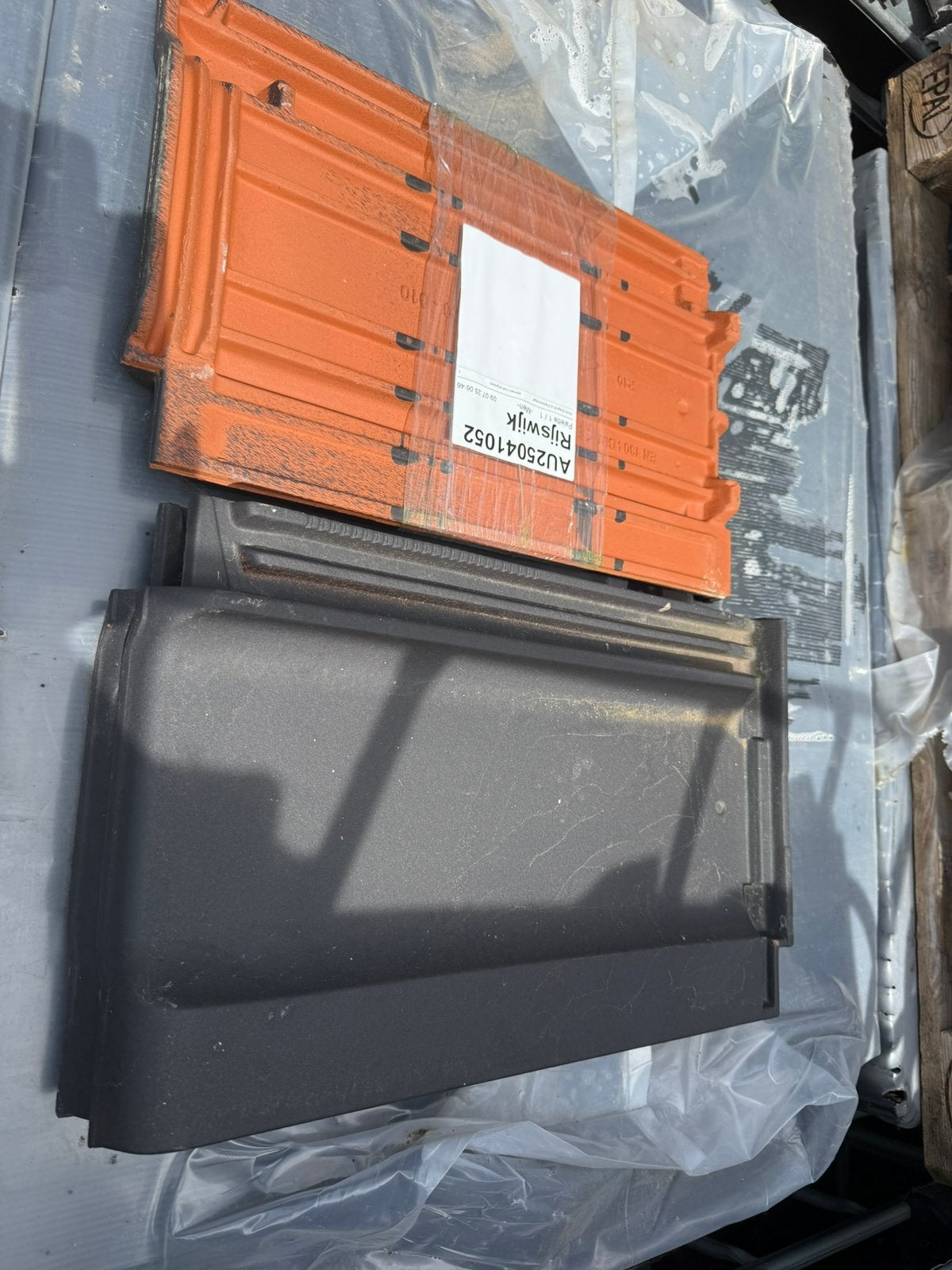 4000x vlakke pan - nibra R10 - zwart mat engobe, Ophalen, Steen of Klei, A, 15 m² of meer