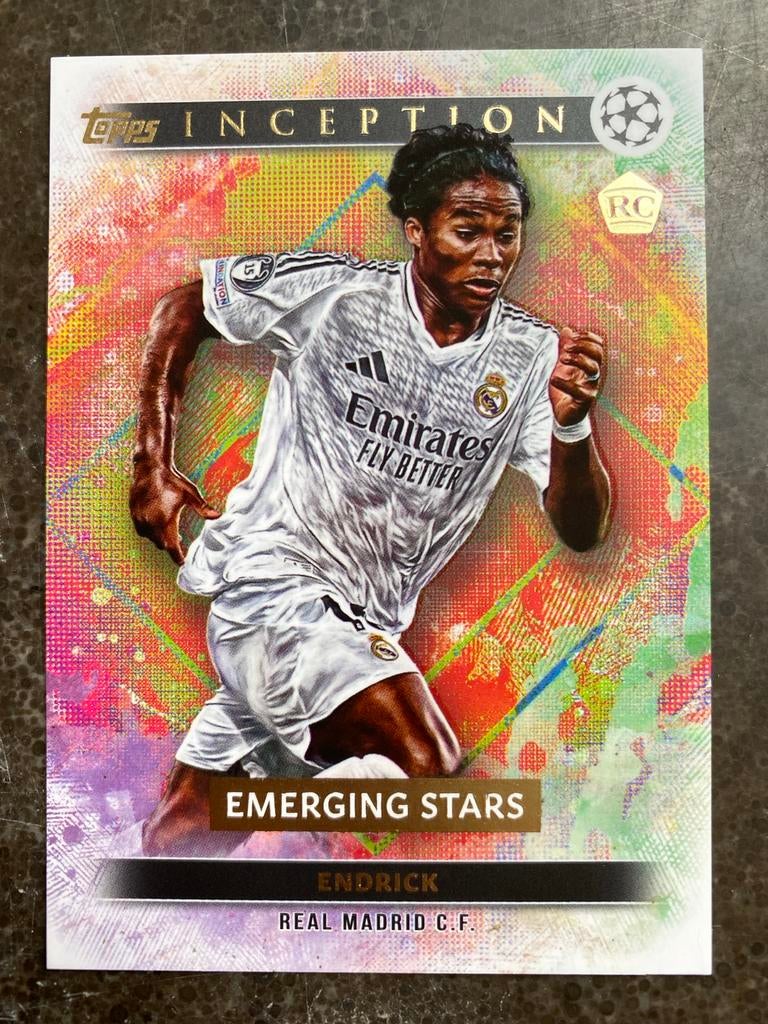 Endrick Topps Inception UEFA Club Competitions 2024/25, Ophalen of Verzenden, Zo goed als nieuw, Buitenlandse clubs, Spelerskaart