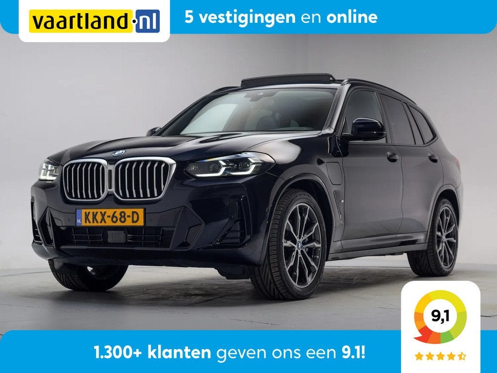 BMW X3 xDrive30e M Sport Nieuw model [ Pano M-Stoelen Memory, 1998 cc, Gebruikt, 2000 kg, Zwart