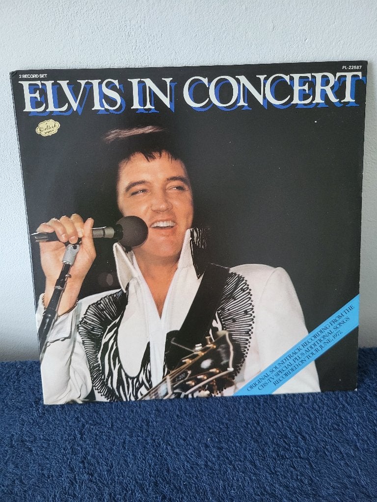 Elvis Presley in concert dubbel vinyl lp/elpee tour june1977, Verzenden, Zo goed als nieuw, Overige formaten, Overige genres