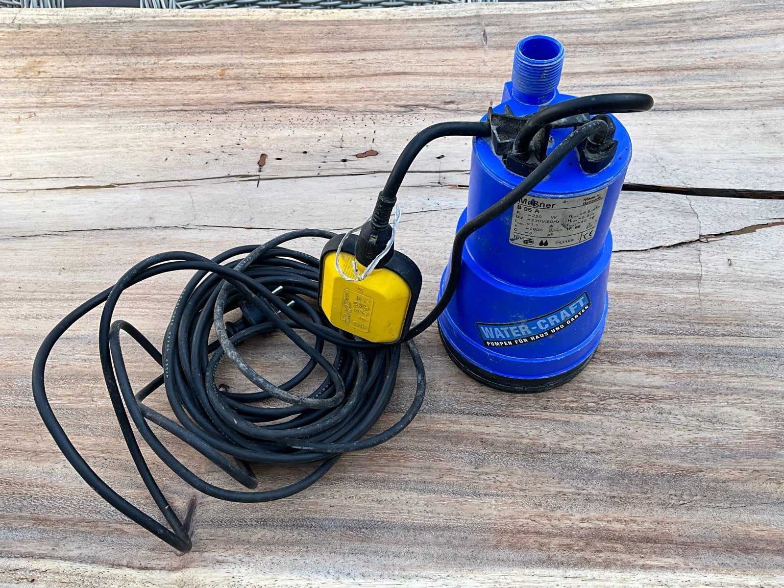 Meßner Dompelpomp B 95 A - Vuilwaterpomp, Ophalen of Verzenden, Gebruikt, Elektrisch, Dompelpomp
