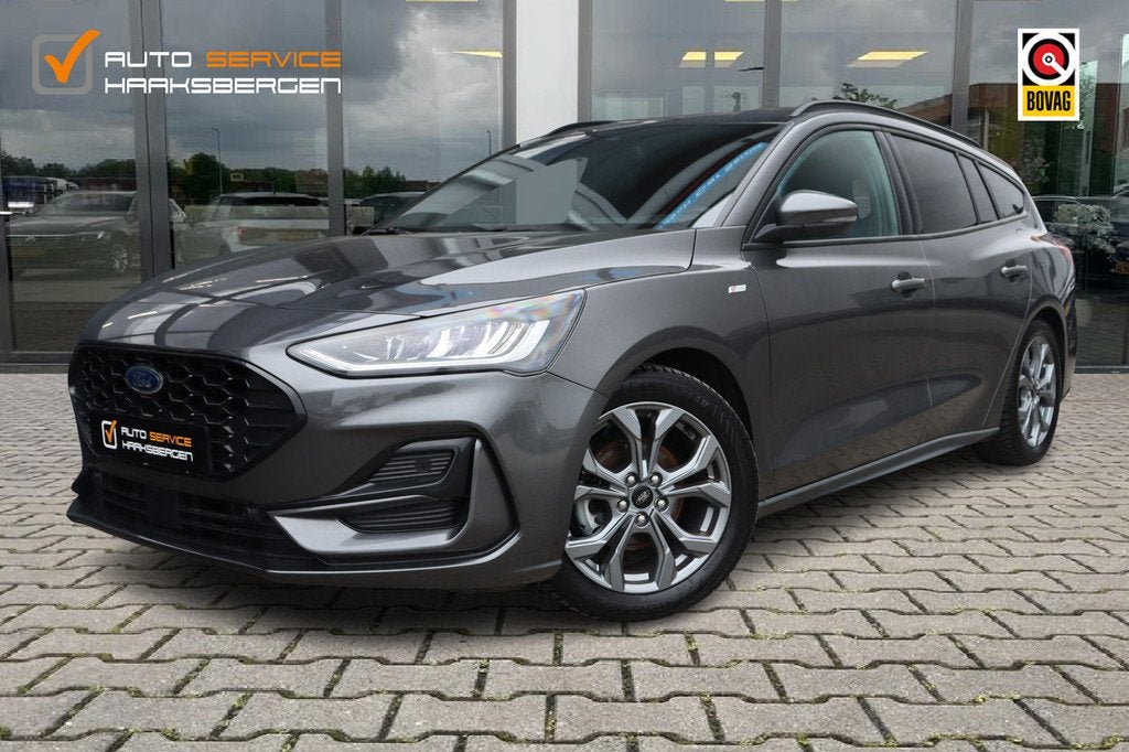 Ford FOCUS Wagon 1.0 EcoBoost Hybrid ST Line | ACC | Camera, 1349 kg, Stof, Gebruikt, Zwart